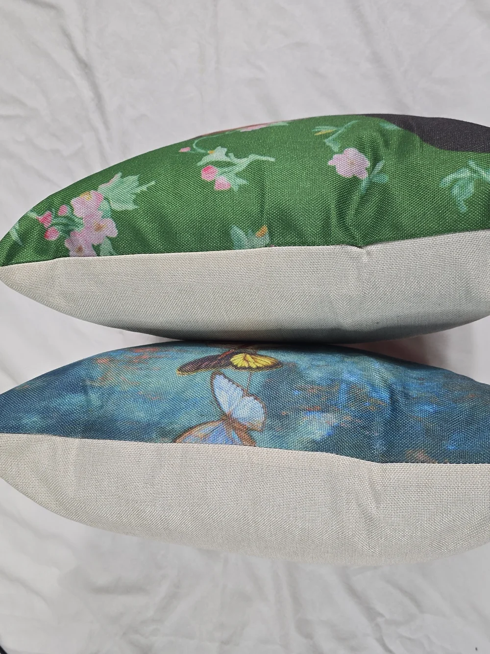 Source Unknown Frida Kahlo Art Pillow Covers in Red, Green, Pink